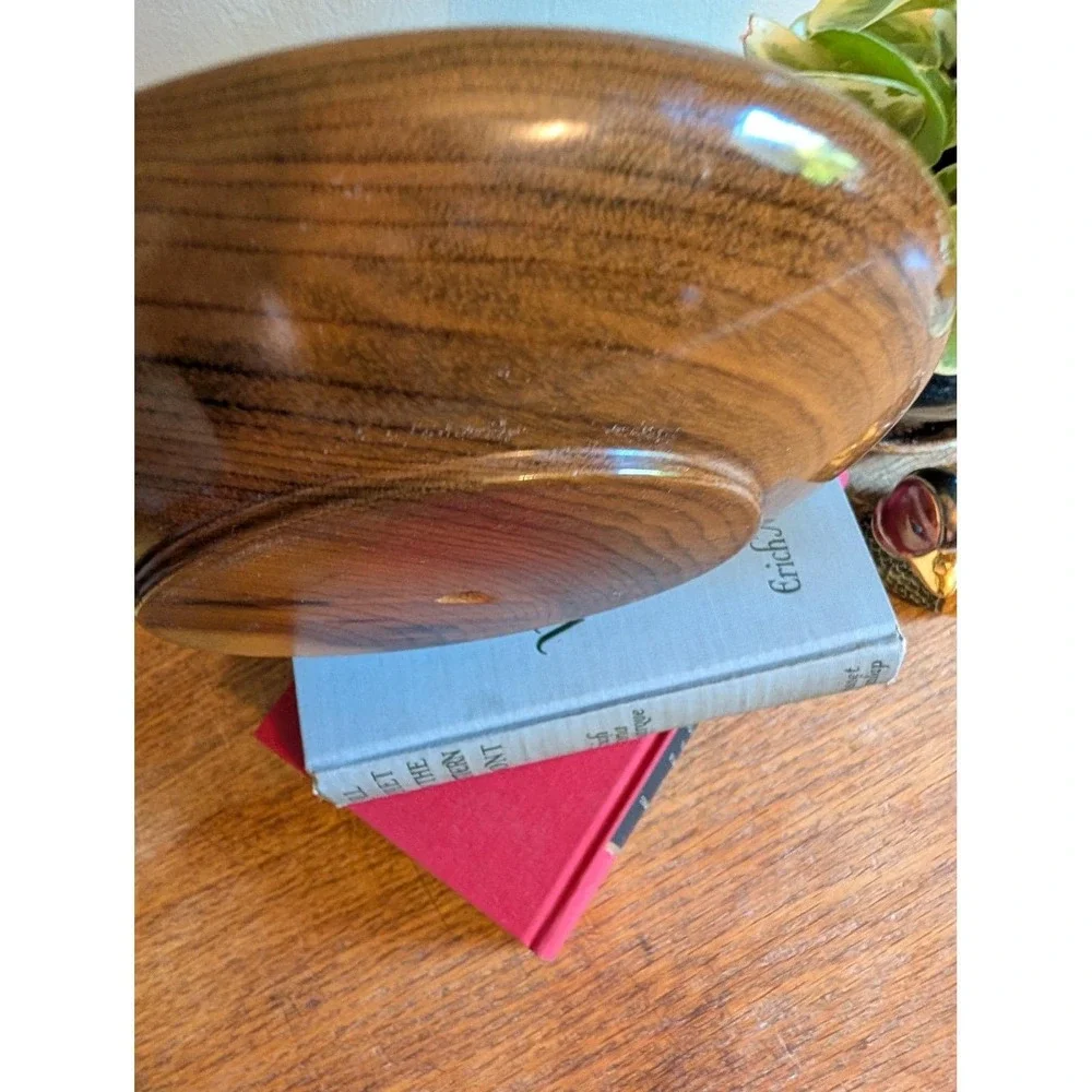 Vintage 1960s Oregon Myrtlewood Plate Handcrafted Mid Century Modern Dish‎ 8.5